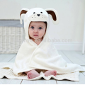 Long Eared Puppy Baby Towel Cream White, made in 100% Superior Quality Velour Cotton Terry Towelling,Great Water Absorbency